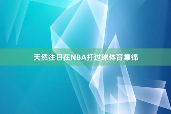 天然往日在NBA打过球体育集锦