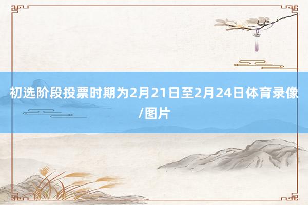 初选阶段投票时期为2月21日至2月24日体育录像/图片