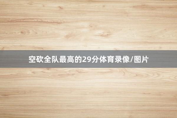 空砍全队最高的29分体育录像/图片