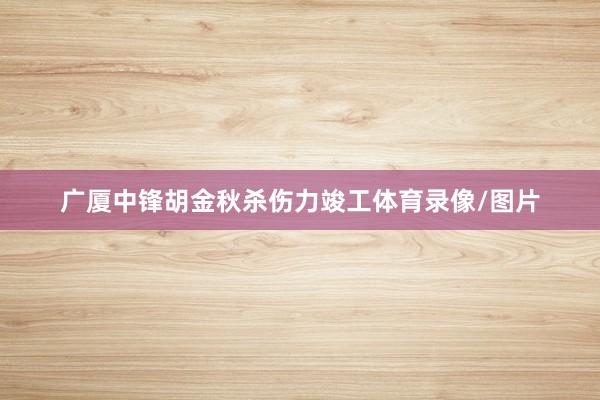 广厦中锋胡金秋杀伤力竣工体育录像/图片
