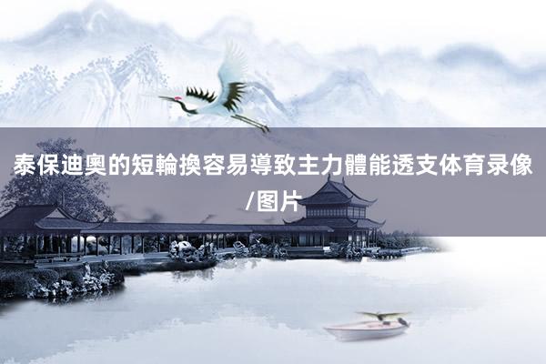 泰保迪奧的短輪換容易導致主力體能透支体育录像/图片