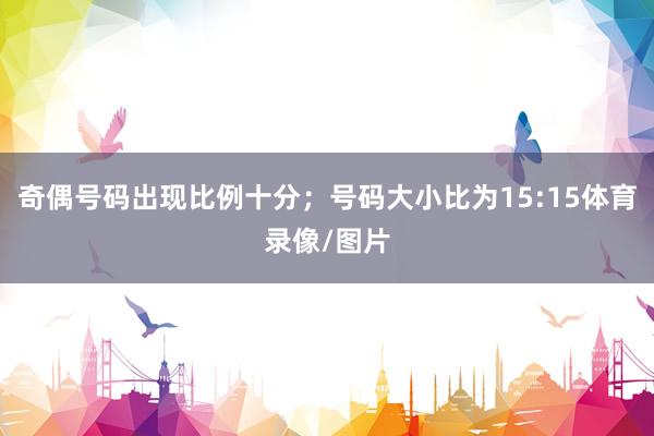 奇偶号码出现比例十分；号码大小比为15:15体育录像/图片