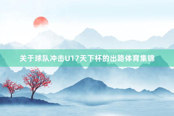 关于球队冲击U17天下杯的出路体育集锦