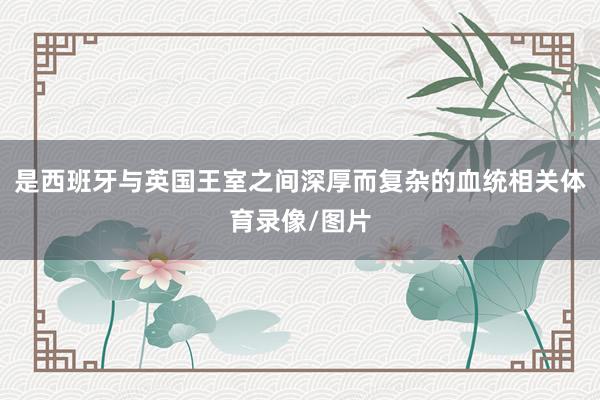 是西班牙与英国王室之间深厚而复杂的血统相关体育录像/图片