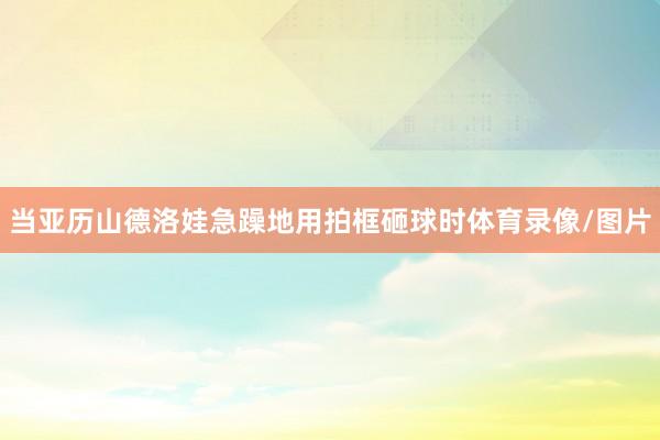 当亚历山德洛娃急躁地用拍框砸球时体育录像/图片