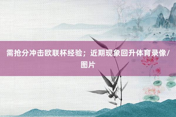 需抢分冲击欧联杯经验；近期现象回升体育录像/图片